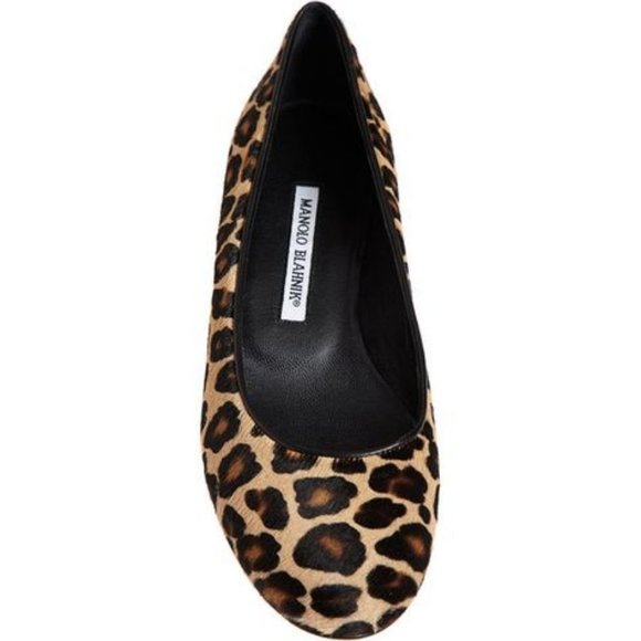Manolo Blahnik Shoes - Authentic Manolo Blahnik leopard ballet flats